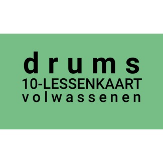 Henk Busscher Schlagzeugunterricht FLEX-10 Unterrichtskarte Erwachsene 30 Minuten LK10drs-vw
