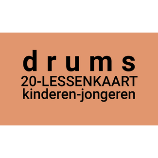 Henk Busscher Drum Lessons FLEX20Lessenkaart 30 Minuten Einzelschlagzeugunterricht Kinder & Jugend 902