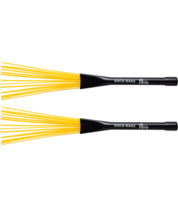 Vic Firth Rock Rake brushes plastic geel  kunstof BRR