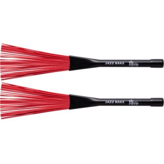 Vic Firth Jazz Rake brushes plastic red retractable BJR