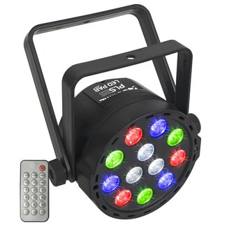 BeamZ PLS25 led par disco licht PAR spot 12x 1W op accu