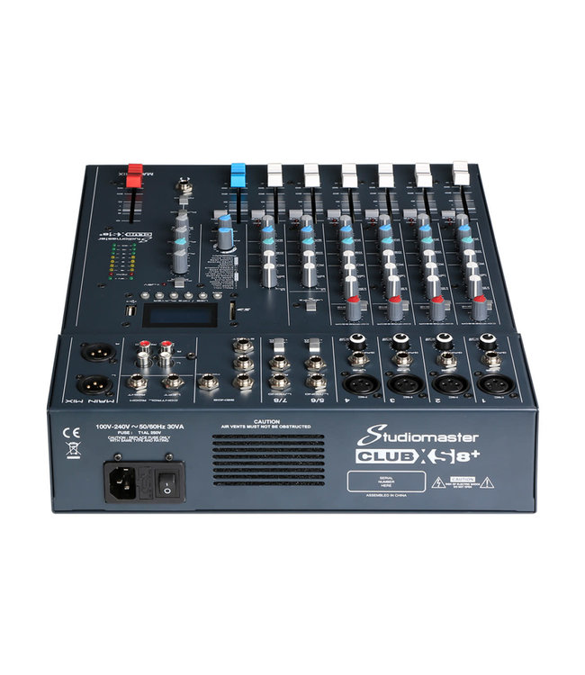 Studiomaster CLUB XS8 mixer 6 channel 8 input mixer 25121