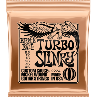 Ernie Ball CEB 2224 Turbo Slinky Nickel Wound snaren set voor elektrische gitaar