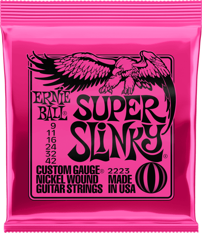 Ernie Ball 2223 Super Slinky gitaar snaren elektrisch Set - Super Slinky 09-11-16-24w-32-42 CEB 2223