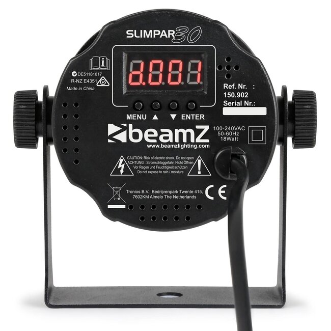 BeamZ Slimpar 30 6x 3 watt RGB