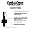 Cymbal Crown black 8mm