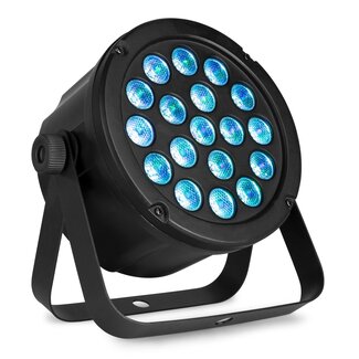 BeamZ Slimpar 45 18x 3watt 3in1 RGB dmx slimpar45