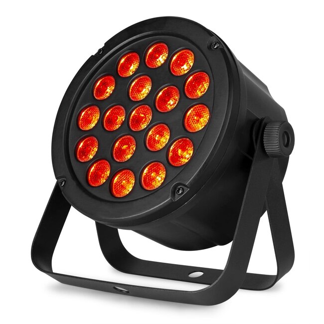 BeamZ Slimpar 45 18x 3watt 3in1 RGB dmx slimpar45
