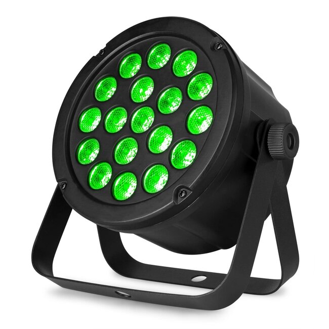 BeamZ Slimpar 45 18x 3watt 3in1 RGB dmx slimpar45