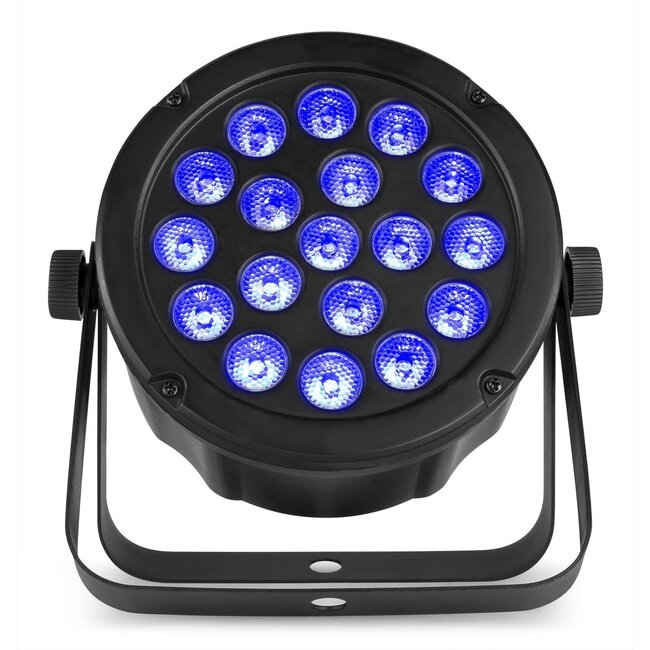 BeamZ Slimpar 45 18x 3watt 3in1 RGB dmx slimpar45
