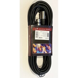 Skytec kabel XLR male - XLR female 6 meter microfoon kabel