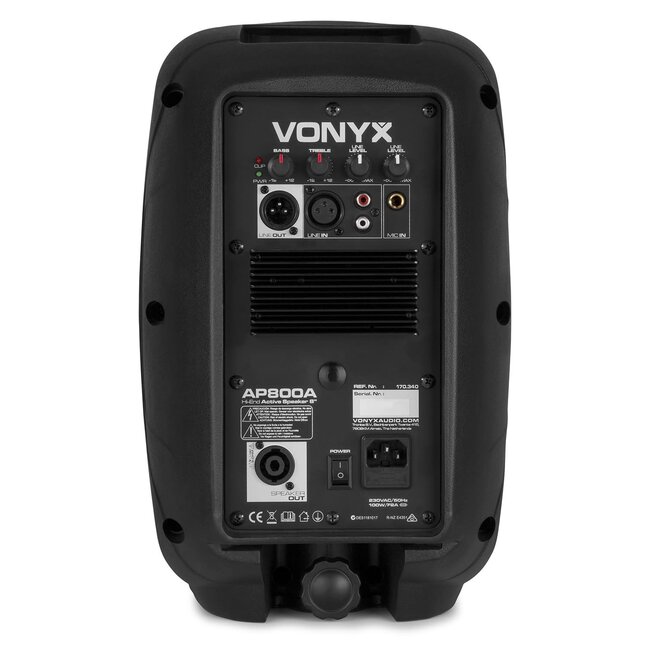 VONYX AP800A HI-END ACTIEVE SPEAKER 8"
