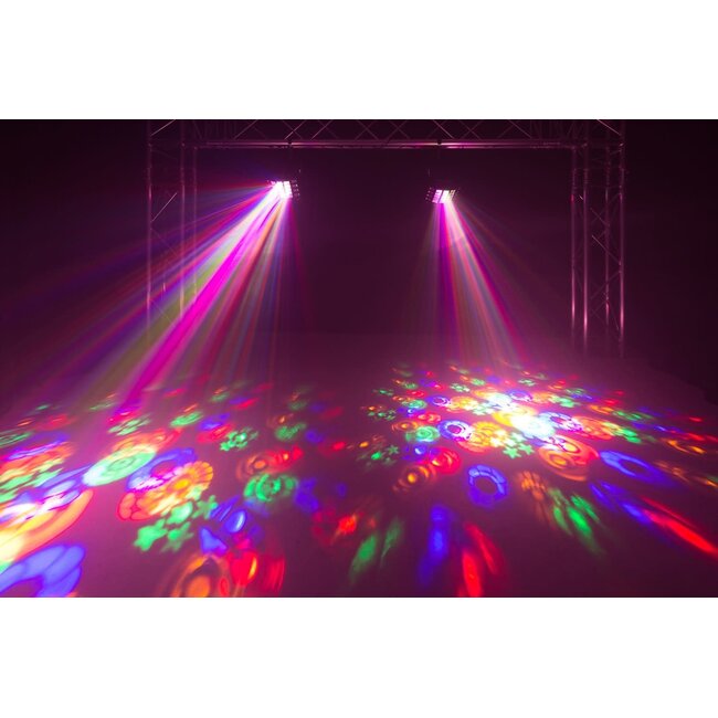 BeamZ GOBO DERBY MET UV EN STROBOSCOOP