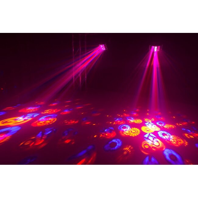 BeamZ GOBO DERBY MET UV EN STROBOSCOOP