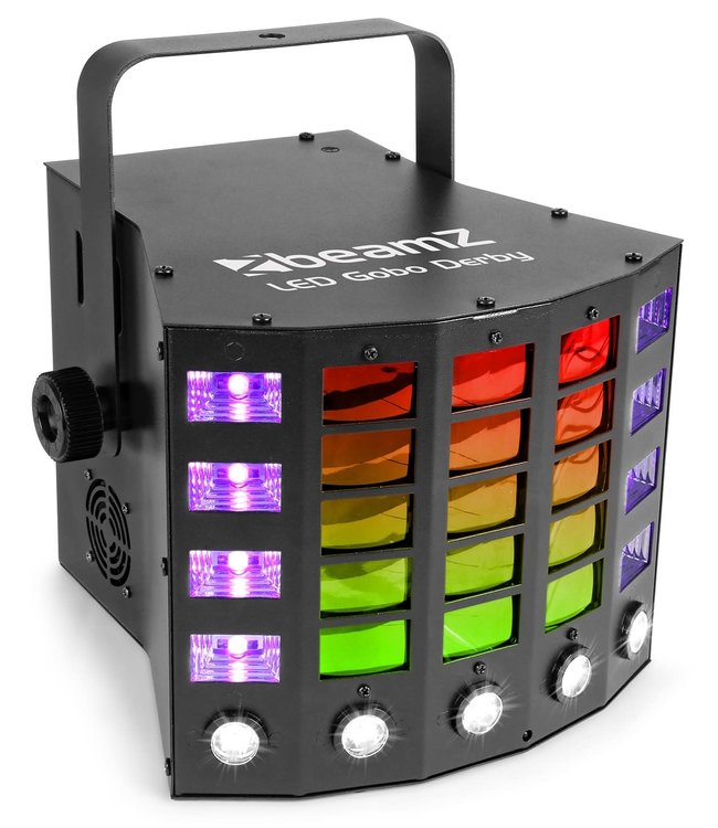 BeamZ GOBO DERBY MET UV EN STROBOSCOOP