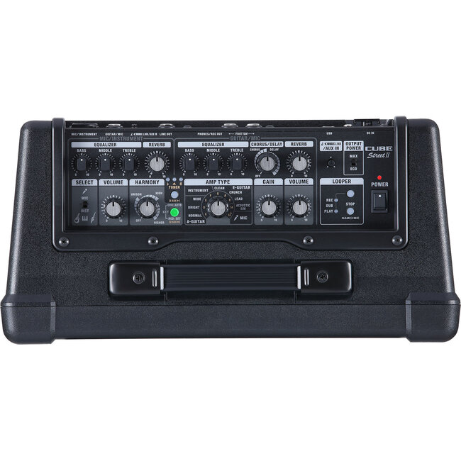 Boss CUBE-ST2 Cube Street II Black mobiele stereo versterker voor muziekinstrumenten en zang battery powered
