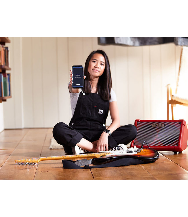 Boss CUBE-ST2-R Cube Street II Red mobiele stereo versterker voor muziekinstrumenten en zang battery powered