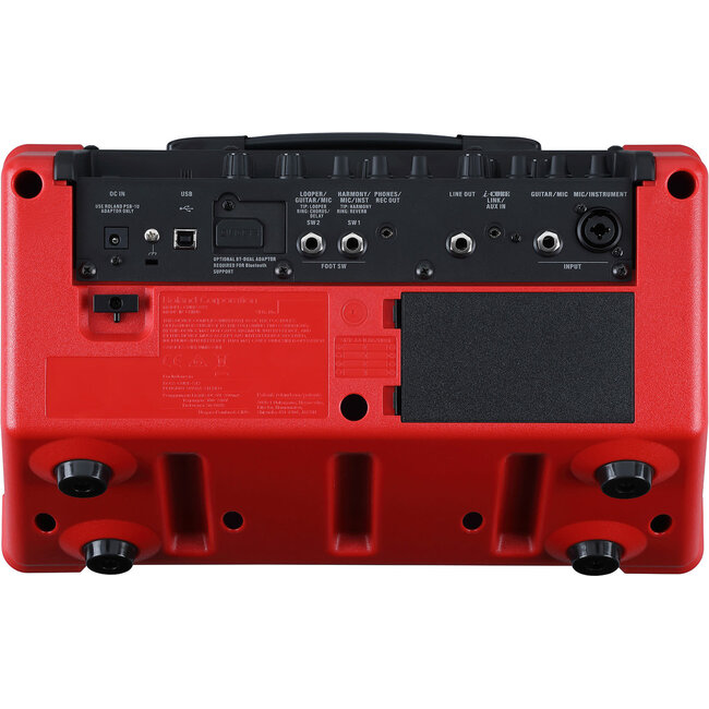 Boss CUBE-ST2-R Cube Street II Red mobiele stereo versterker voor muziekinstrumenten en zang battery powered