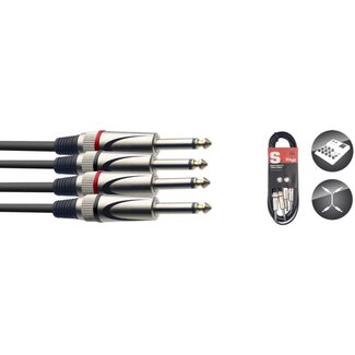 Stagg STC060P TWINKABEL 60cm Jack male-Jack male