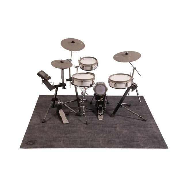 DRUMnBase DNB WOVEN BACK IN BLACK DRUMMAT 185x160cm