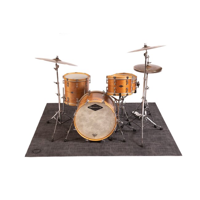 DRUMnBase DNB WOVEN BACK IN BLACK DRUMMAT 185x160cm