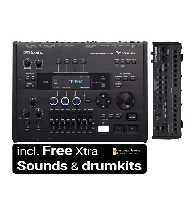 Roland TD-50X V-Drums Pro Drum Soundmodul + Xtra Sounds/Kits