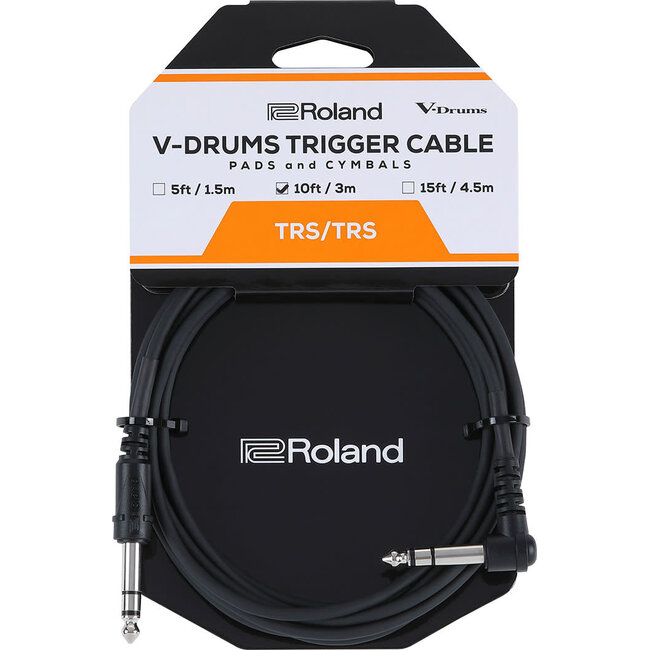 Roland PCS-10-TRA V-drums Percussion trigger cable Jack stereo - Jack stereo  angle 3 m