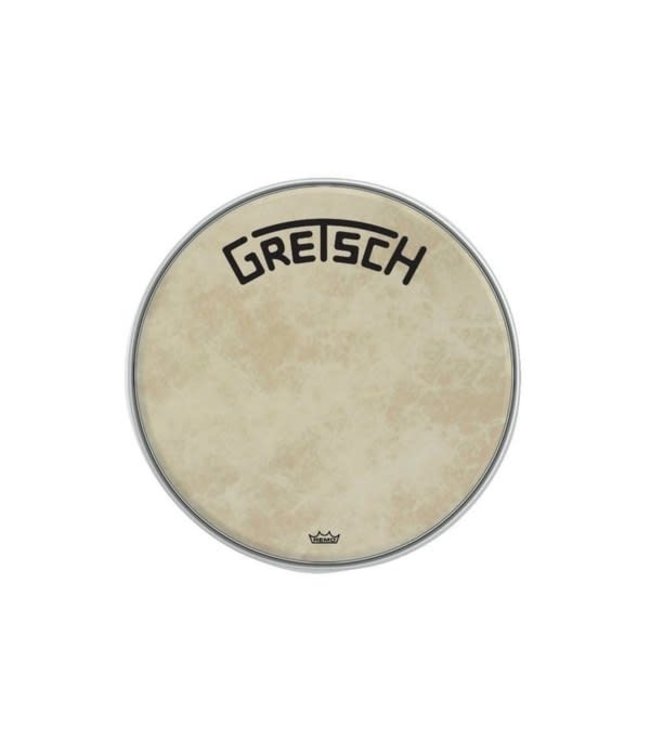 REMO bassdrum 18 inch Fiberskyn resonantie vel Gretsch Logo Broadkaster