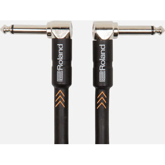 Roland Roland Patch kabel 15 cm instrument  Dual right-angle 1/4-inch Jack RIC-BPC