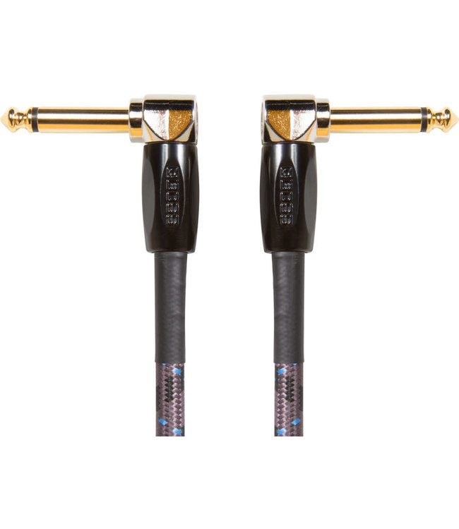 Boss Patch kabels 3x 15cm instrument  Dual right-angle 1/4-inch Jack BIC-PC-3