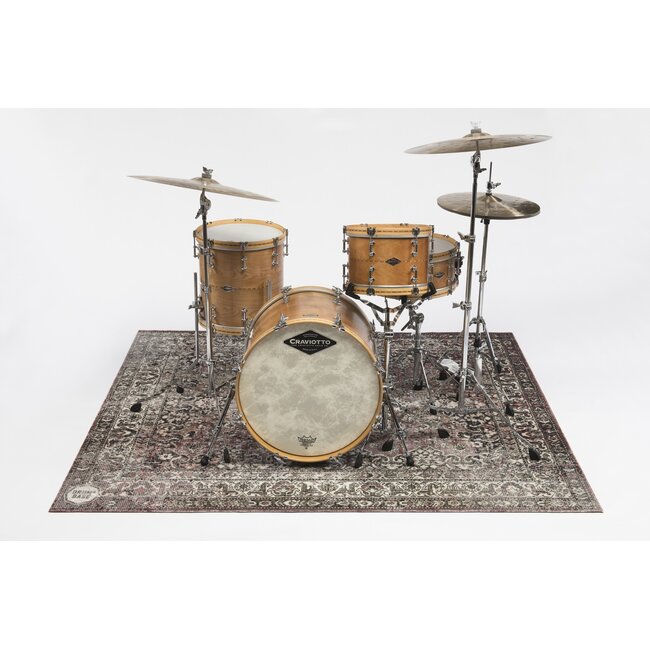 DRUMnBase Vintage Persian drum mat Classic Worn 185 x 160cm