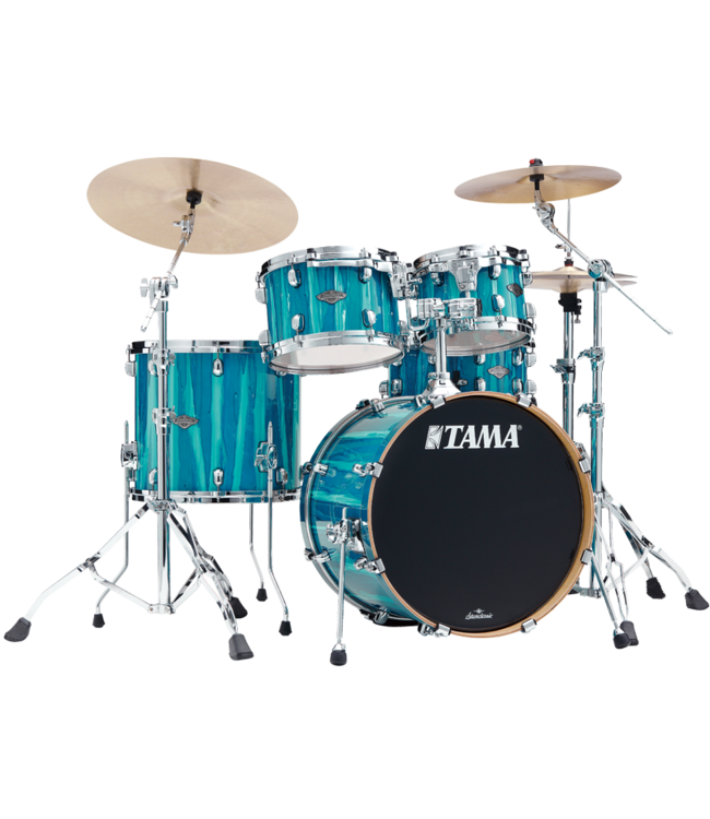 Tama Starclassic Performer 4-delige ketelset Sky Blue Aurora MBS40RS-SKA 20-10-12-16