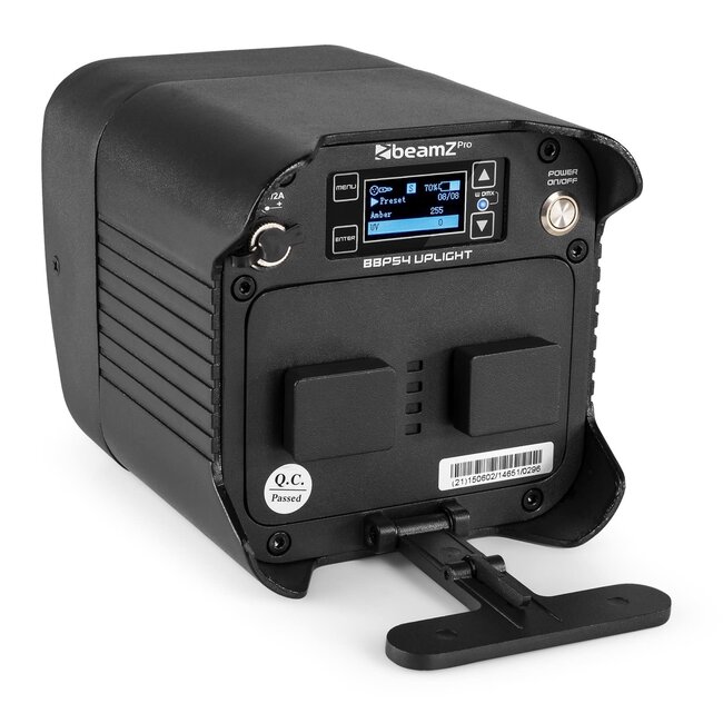 BeamZ BBP54 Battery uplight 4x12watt Led IP65 RGBAWUV 150.602