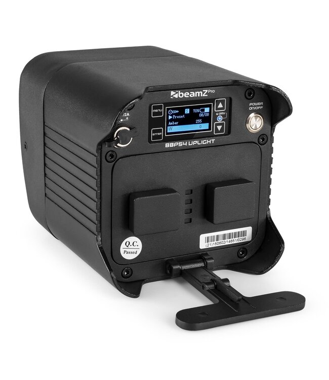BeamZ BBP54 Battery uplight 4x12watt Led IP65 RGBAWUV 150.602
