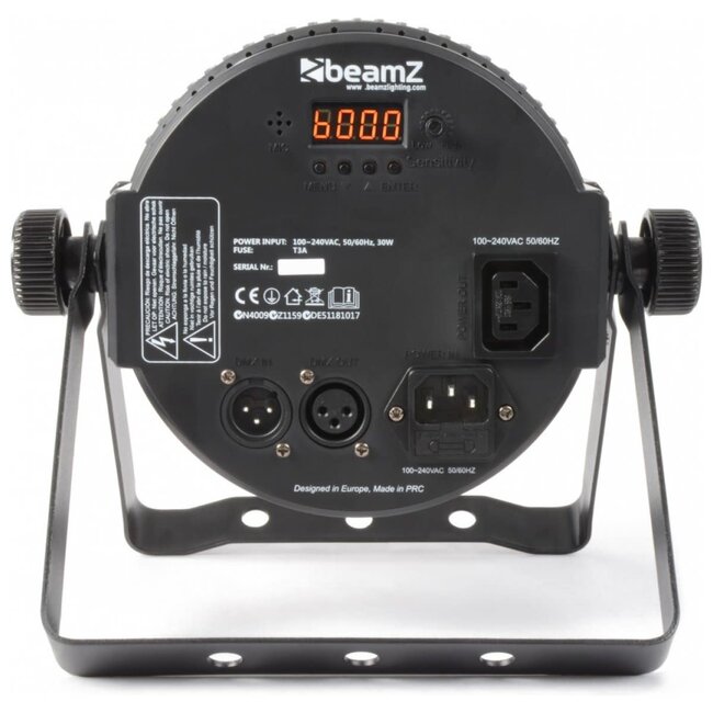 BeamZ Flatpar 18x 1w RGB leds IR remote 3 or 7 channel dmx Strobe