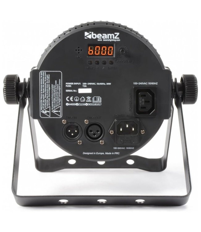 BeamZ Flatpar 18x 1w RGB leds IR remote 3 or 7 channel dmx Strobe