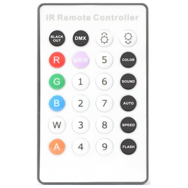 BeamZ Flatpar 18x 1w RGB leds IR remote 3 or 7 channel dmx Strobe