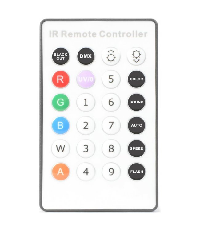 BeamZ Flatpar 18x 1w RGB leds IR remote 3 or 7 channel dmx Strobe