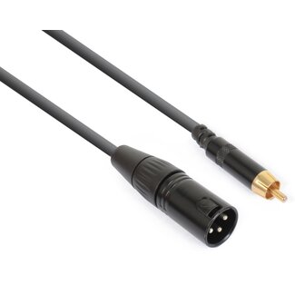 PD Connex CX132 KABEL verloop  XLR MALE - RCA MALE 177.001  15cm