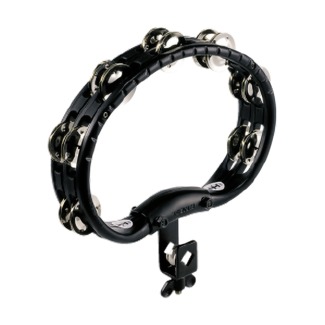 Meinl HTMT2BK  Tambourine Mountable Steel jingles black BK