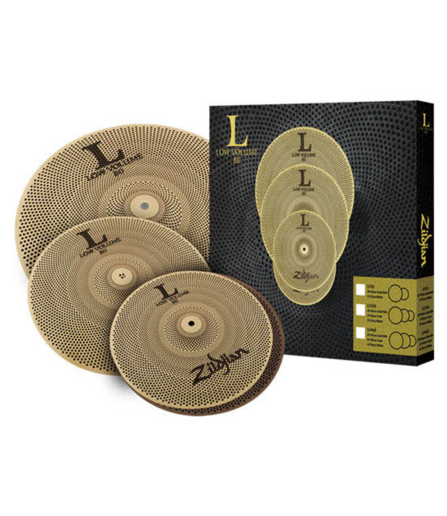 Zildjian LV348 Cymbal box set, Low Volume, Cymbal Pack, 13H/14Cr/18CrR