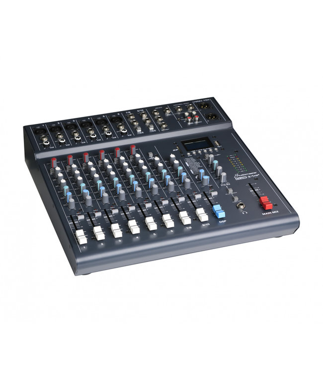 Studiomaster Club XS10+ mengtafel 8 channel XLR 10 input mixer