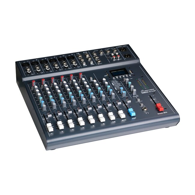 Studiomaster Club XS10+ Studio mengtafel 8 channel XLR 10 input mixer MIXER