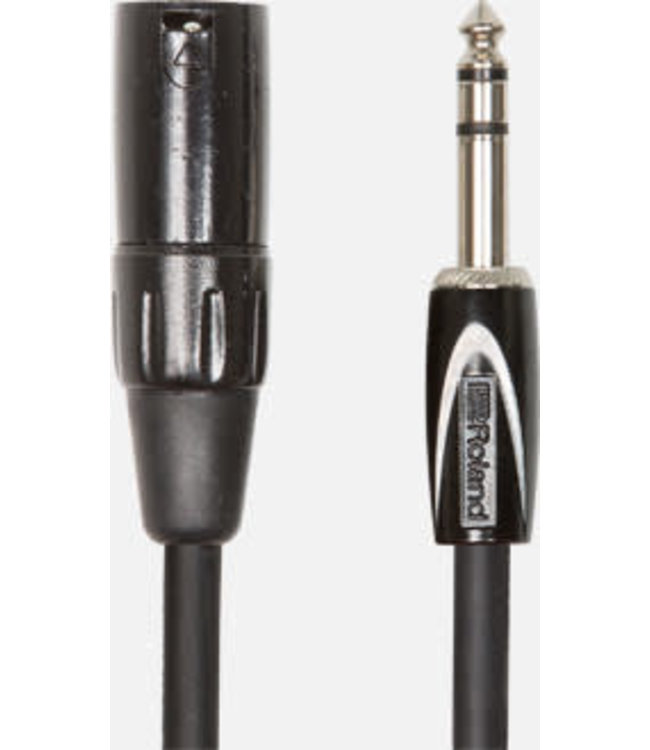 Roland RCC-10-TRXM Balanced kabel 3M  1/4-inch TRS stereo male naar XLR male, Stereo Jack 6.3mm - XLR male