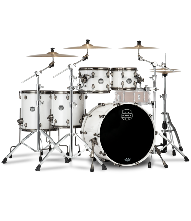 Mapex MXSE628XMBPI Ketelset, Saturn Evolution Maple, Stage+, Polar White #BPI