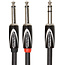 Roland RCC-10-TR28V2 Y kabel TRS stereo jack 6.3mm - 2x Jack mono 6.3mm 3 meter