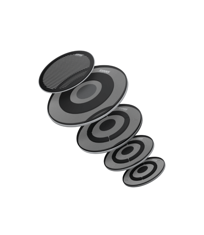 Evans ECPPB-DB1-R  DB One Rock System + Cymbals,  drumheads, cymbals, silent