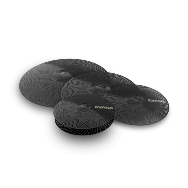 Evans ECPPB-DB1-R  DB One Rock System + Cymbals,  drumheads, cymbals, silent