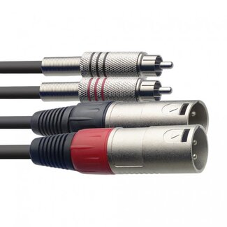 Stagg STC3CMXF 3M TWINKABEL CINCHm-XLRv
