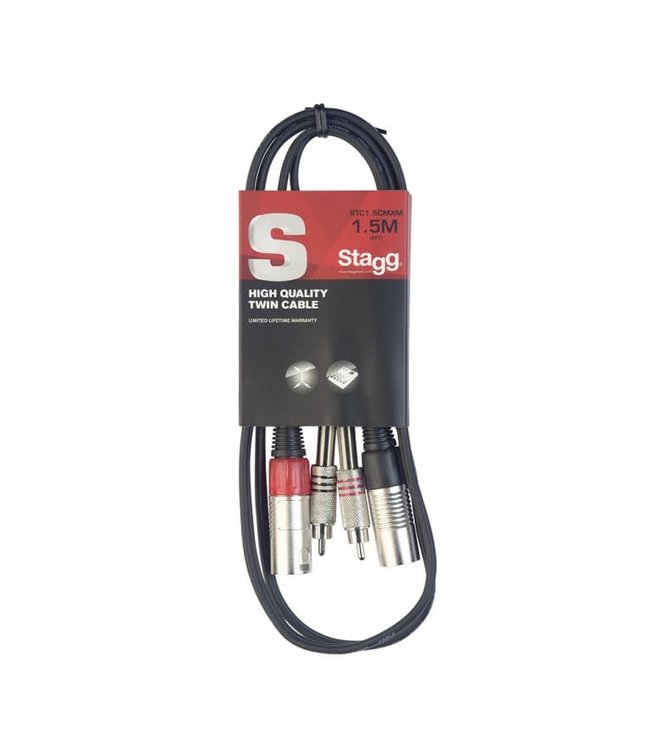 Stagg STC3CMXF 3M TWINKABEL CINCHm-XLRv